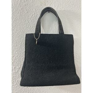 Vintage Giorgio Beverly‎ Hills Satchel With Bag Charm Black